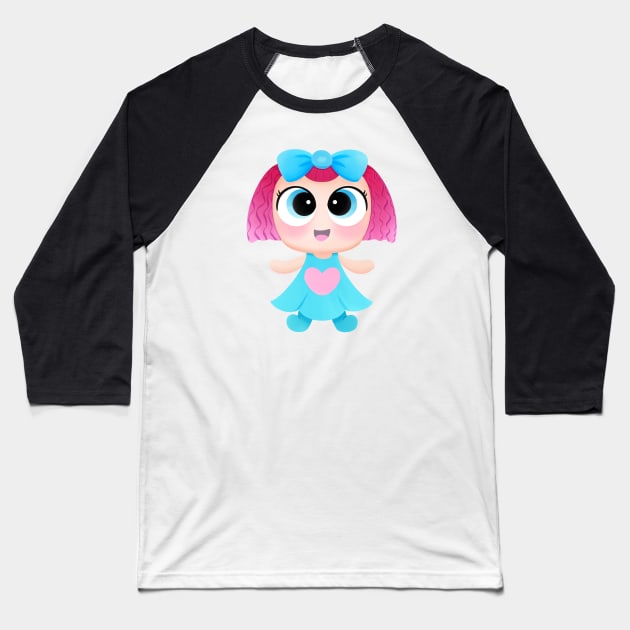 Little doll Baseball T-Shirt by Keen_On_Colors